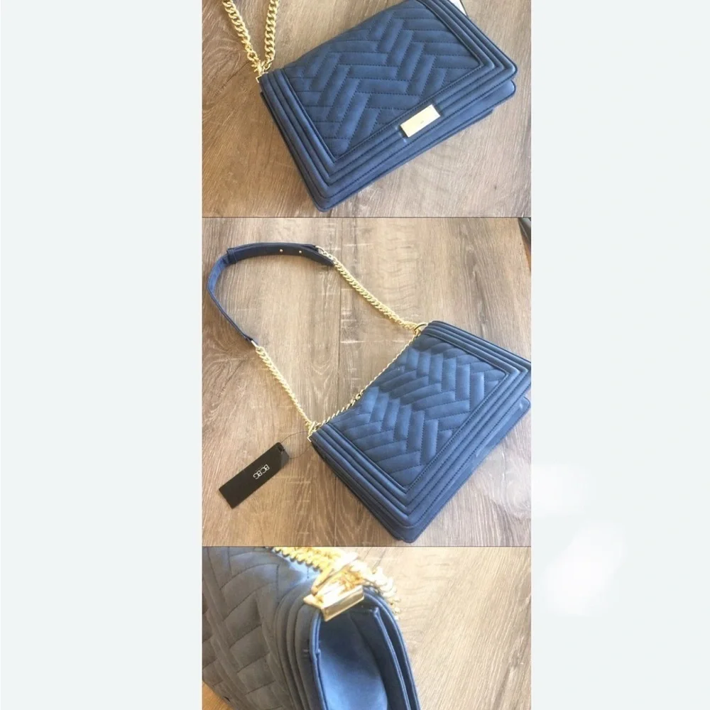 NWT BCBG Convertible Shoulder/Crossbody/Handbag~Dusty Blue